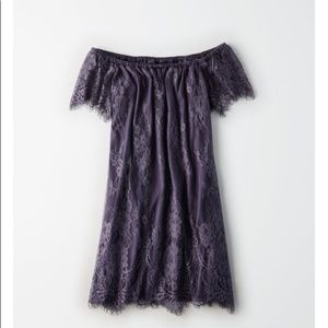 NWT American Eagle Lace Off-the-Shoulder Dress